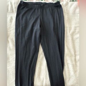 Black plain leggings
